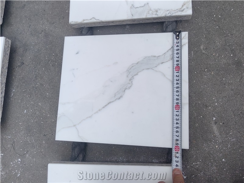 Natural Marble East Calacatta White Tiles