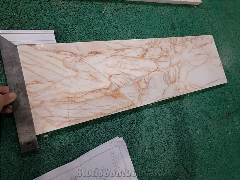 Natural Stone Greece Spider Gold Marble Tiles