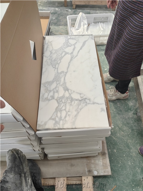 Natural Stone Italy Arabescato White Marble Tiles