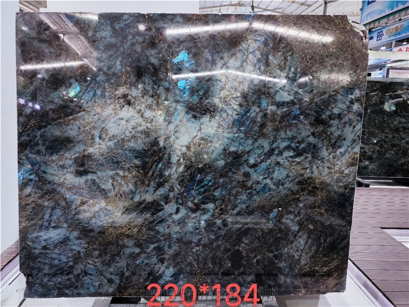 Nature Stone Blue Labradorite Granite Slabs For Wall