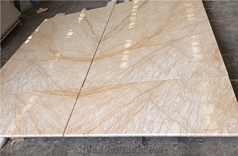 Spider Gold Marble Tiles