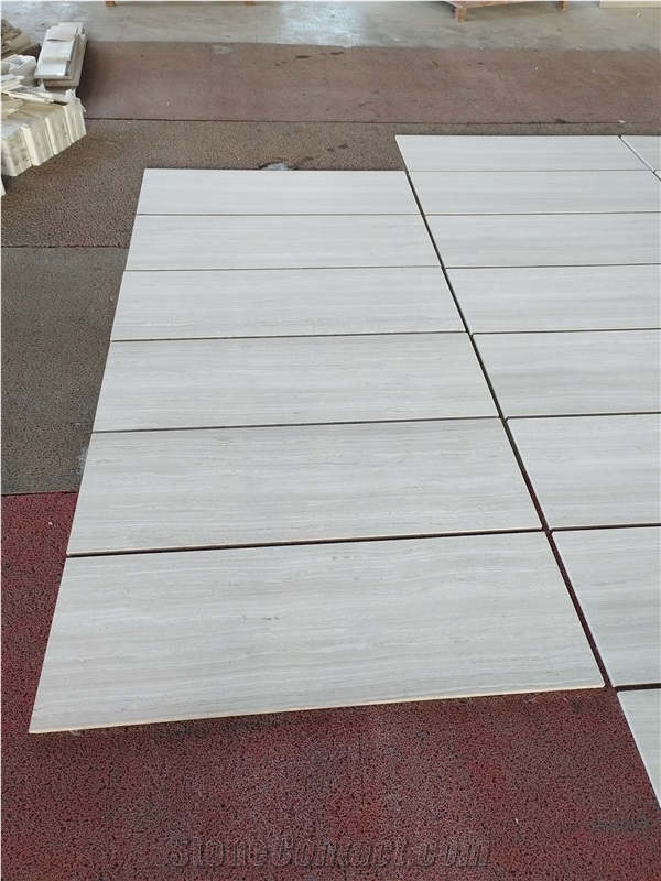 White Wood Marble Tiles For Interior
