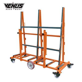 Bottom Higher Slab Transport Cart Display Rack