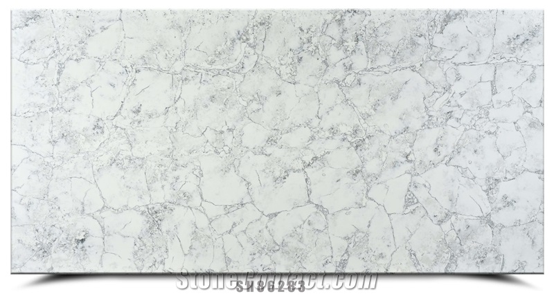 AQ86283 White Attica Quartz Slabs from China