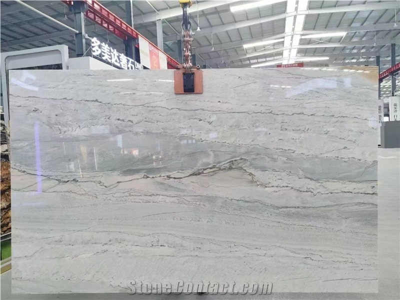 Beautiful Everest Quartzite Slabs In China Warehouse