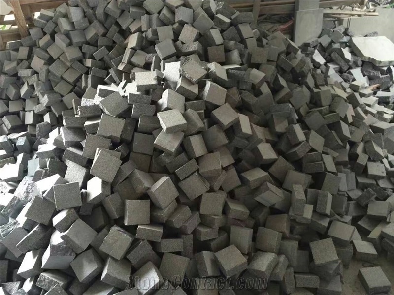 Chinese Dark Grey G654 Cube Stone For Paver