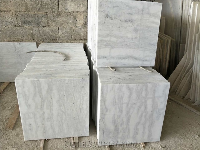 Chinese Guangxi White Marble Tiles