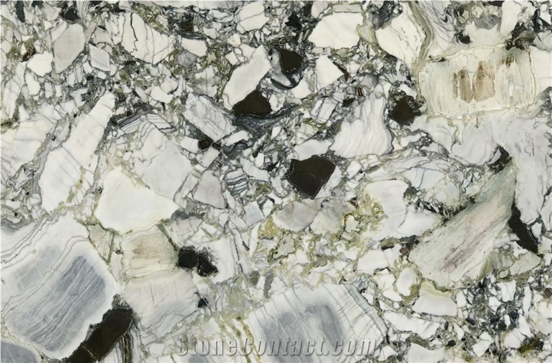 Chinese Ice Green Marble Mosaic Tiles For Wall And Floor