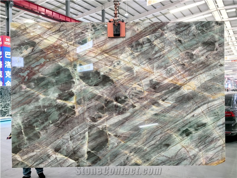High Quality Emerald Marinace Quartzite Slabs For Table