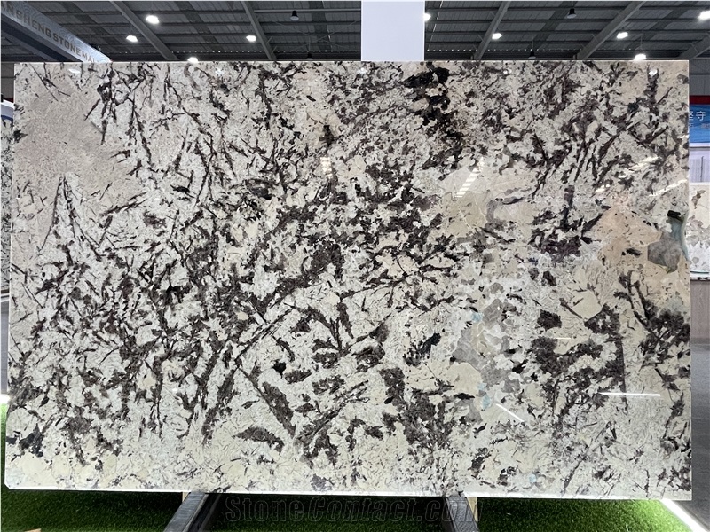 White Persa Polished Granite Slabs For Wall And Floor