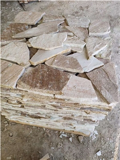 Beige Natural Quartzite Crazy Pavers