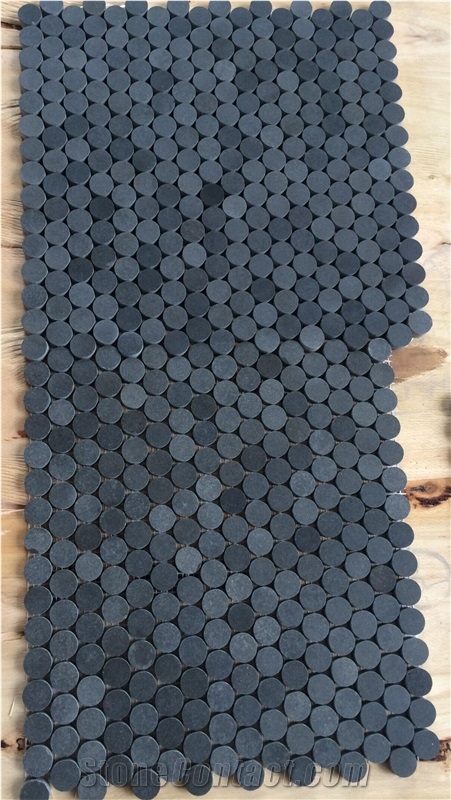 Black Basalt Mosaic Tiles