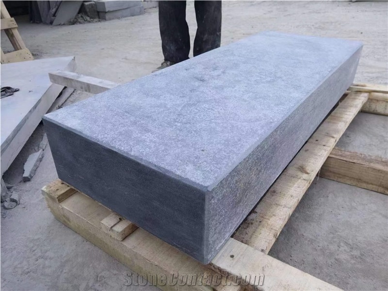 Blue Limestone Block Steps For Outdoor