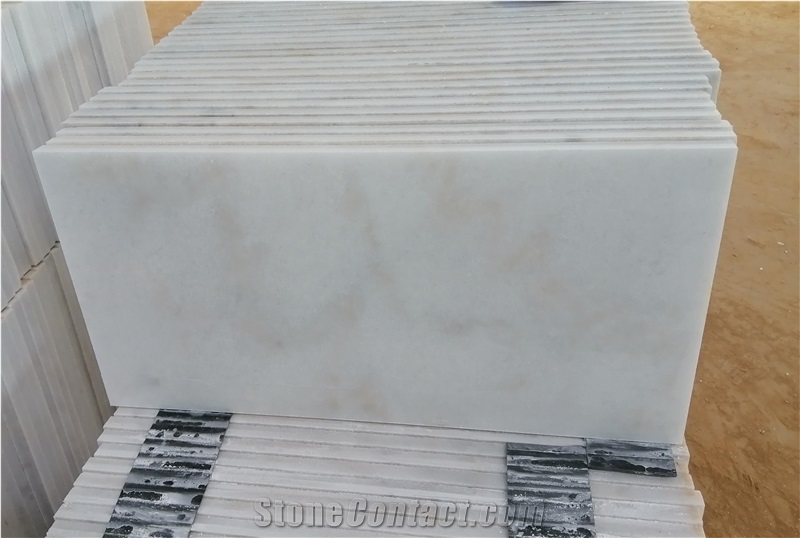 China Bianco White Marble Tiles Polished