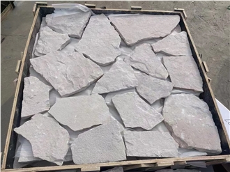 Natural China White Quartzite Crazy Pavers