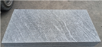 Nero Santiago Granite Tiles Flamed