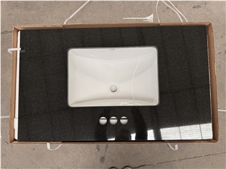 Shanxi Black Granite Vanity Tops With Undermount Sink