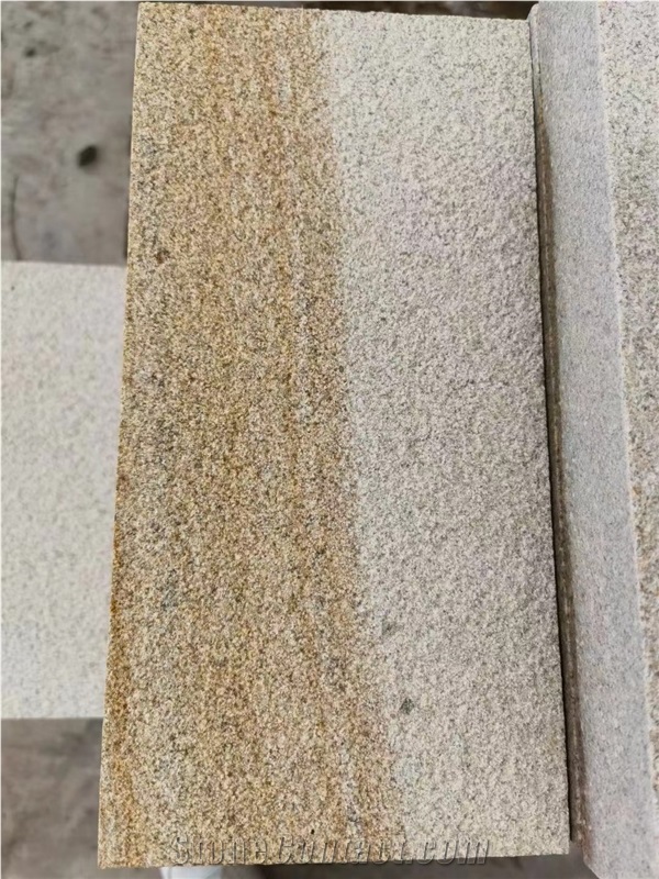 Warm Tone Granite Tiles Baipo Yellow Granite For Wall Facade