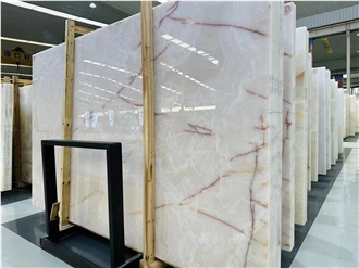 White Onyx Slabs Transparent White Onyx Slab For Kitchen Facade