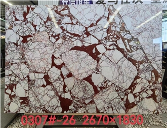 Calacatta Viola Bulgari Red Marble Slab Tiles