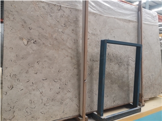 Moon Grey Polished Limestone Slab Wall Tiles