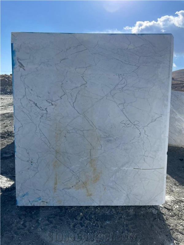 Persian Carrara White Marble Blocks