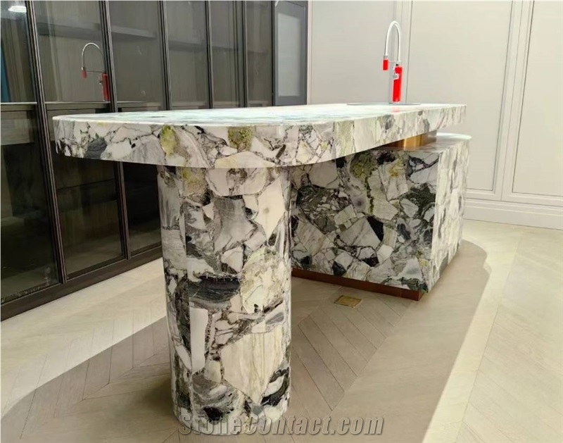 Ice Green Marble For Kitchen Countertop Home Decor Products
