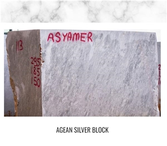 Aegean Light Silver Marble Blocks