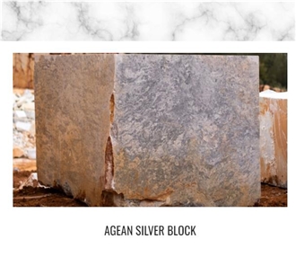 Aegean Silver Marble Blocks