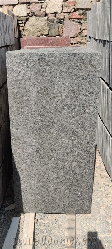 Dark Grey Flamed Granite Paving Stone