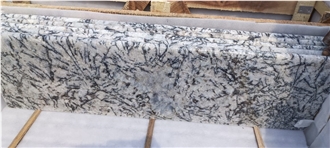 India Alaska White Polished Granite Steps