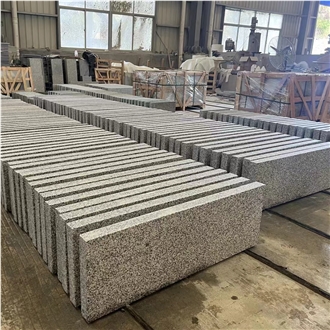 China Rice Grain White Granite Flamed Granite Thick Slabs