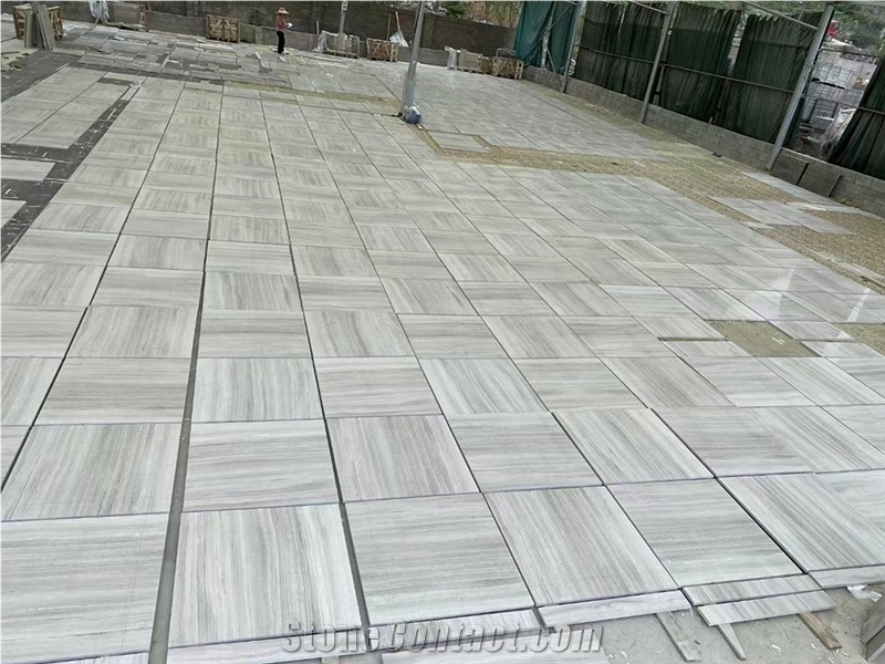 China White Wooden Marble Tiles,Wooden Vein Marble Slabs