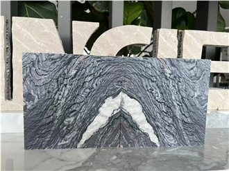 Black Wooden Marble Laminated Backed Honeycomb Panels