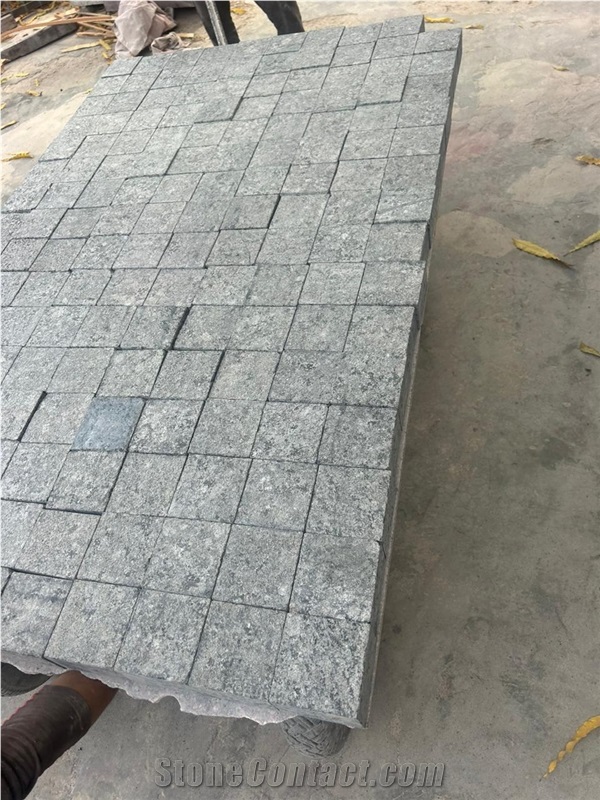 R Black Granite Cobbles