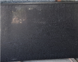 R Black Granite Leathered Slabs