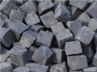 Ukrainian Basalt Black Moon, Split Cubes