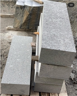 Ukrainian Gabbro Diabase Dark Magma Walkway Border Kerbstone