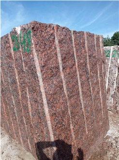 Ukrainian Granite Red Crystal Raw Blocks