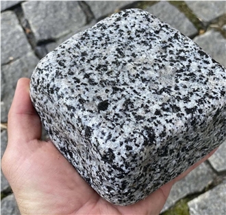 Ukrainian Granite White House Split-Tumbled  Cubes