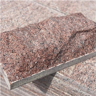Ukrainian Red Pomegranate Granite Split Wall Stone