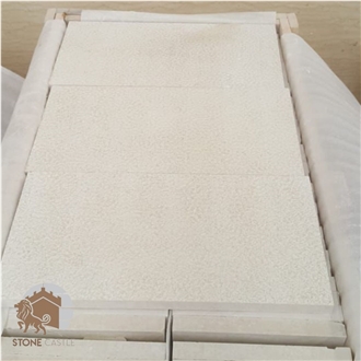 Galala Light Marble Bush Hammered Tiles