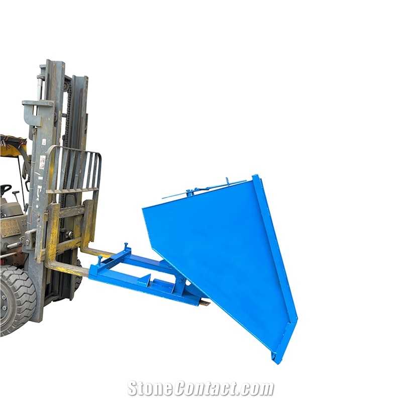 Blue Collapsible Dumpster Bin By Forklift M