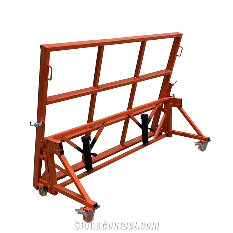 Stone Working Table With Rubber Transport Cart F