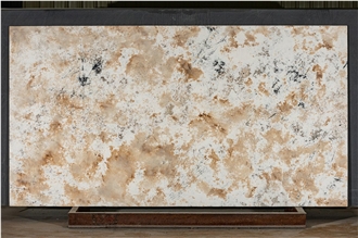 Persia Gold Quartz Slabs Premium Pandora