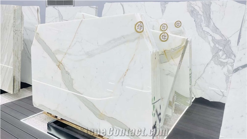 Italy Calacatta Bianco Marble Slabs