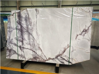 Milas White Lilac Marble Slabs For Home Decoration Designs