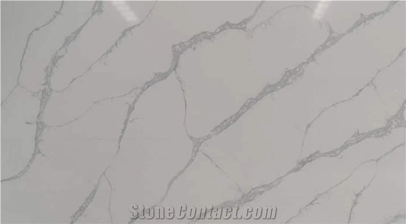 Calacatta White Artificial Stone Quartz Slabs