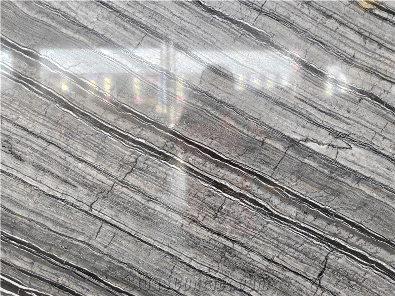 Ancient Wood Grain Marble Slabs For Interior Wall