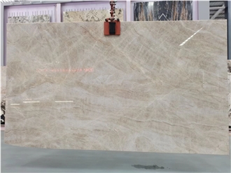 Brazil Custom Taj Mahal Quartzite Slabs For Kitchen Project
